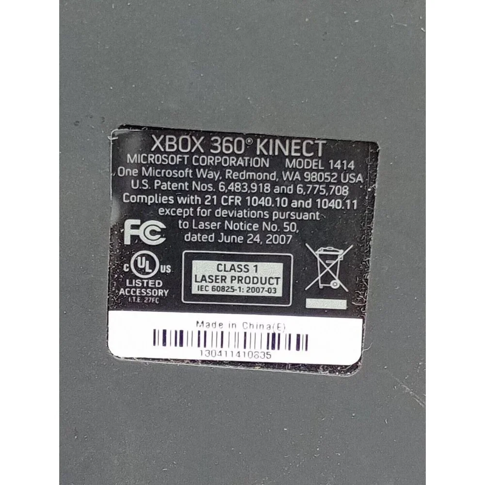 Authentic Microsoft Xbox 360 Kinect Sensor Only Working Model 1414